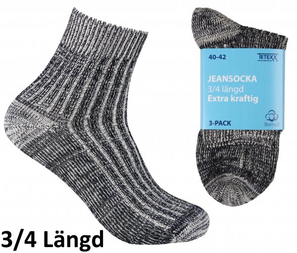 JEANSSOCKA 3/4 LÄNGD