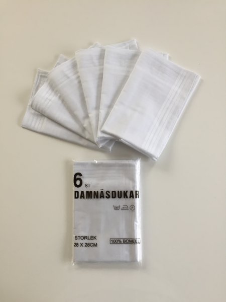 Näsdukar 6-pack