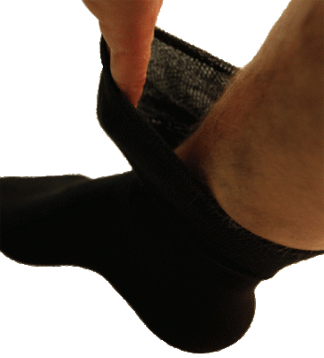 The sock for you Kashmirull med lös resår och utan tåsöm