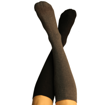 The sock for you Knästrumpa i kashmirull med lös resår