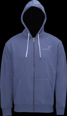 No.8 Hoodie med zip
